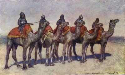 ビカニールの武装ラクダライダー 作： Mortimer Ludington Menpes